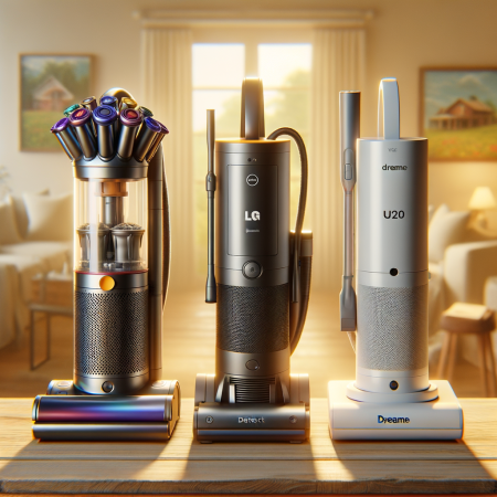 Сравнение вертикальных пылесосов Dyson V15 Detect Absolute, LG A9ESSENTIAL и Dreame U20: в чем разница?