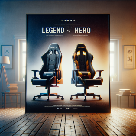 Care este diferența: Scaune gaming Legend și Hero