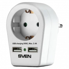 Prelungitor electric SVEN SF-S1U, 1 Prize, Alb