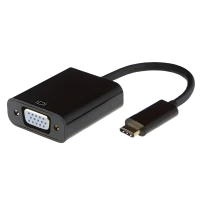 Adaptor Video APC Electronic APC-631008, Type-C - VGA D-Sub, 0,15m, Negru
