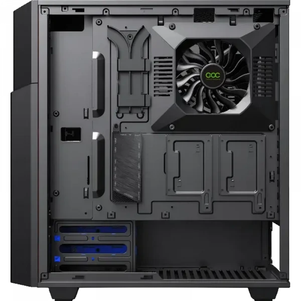 Компьютерный корпус Gamemax Contac COC, Midi-Tower, Без блока питания, Черный/Серый