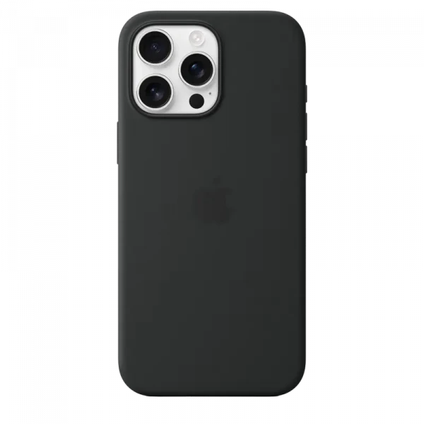 Чехол Apple iPhone 16 Pro Max Silicone Case with MagSafe, Чёрный