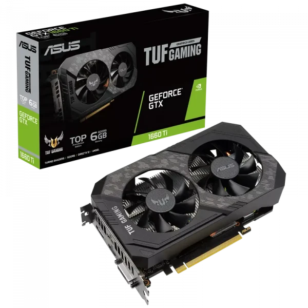 Placă Video ASUS TUF-GTX1660TI-O6G-EVO-GAMING, 6GB GDDR6 192bit