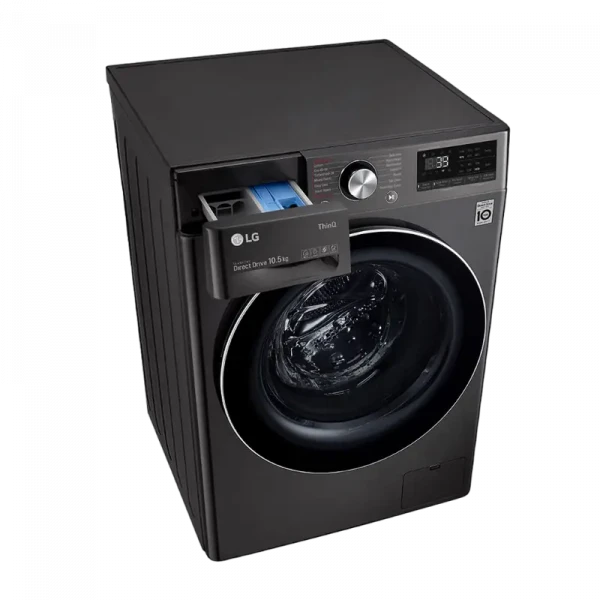 Стиральная машина LG F4WV910P2SE, 10,5кг, Чёрный