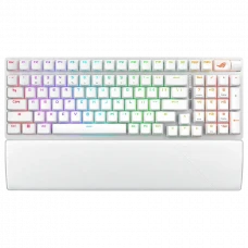 Tastatură ASUS ROG Strix Scope II 96, Cu fir / Fără fir, Alb