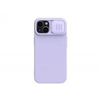 Husă Nillkin iPhone 14, CamShield Silky Silicone, Violet