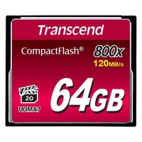 Карта памяти Transcend CompactFlash 800, 64Гб (TS64GCF800)