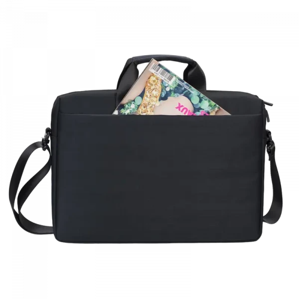Geantă pentru Laptop RivaCase Biscayne, 15.6, Poliester, Negru