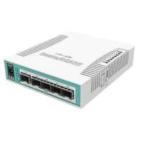 Comutator Router MikroTik CRS106-1C-5S, Alb