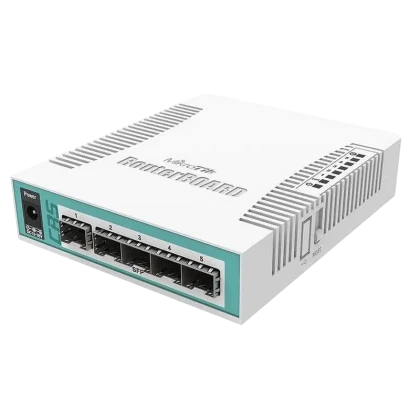 Comutator Router MikroTik CRS106-1C-5S, Alb