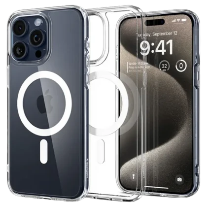 Husă Spigen iPhone 15 Pro Max Ultra Hybrid Mag Magsafe, Transparent