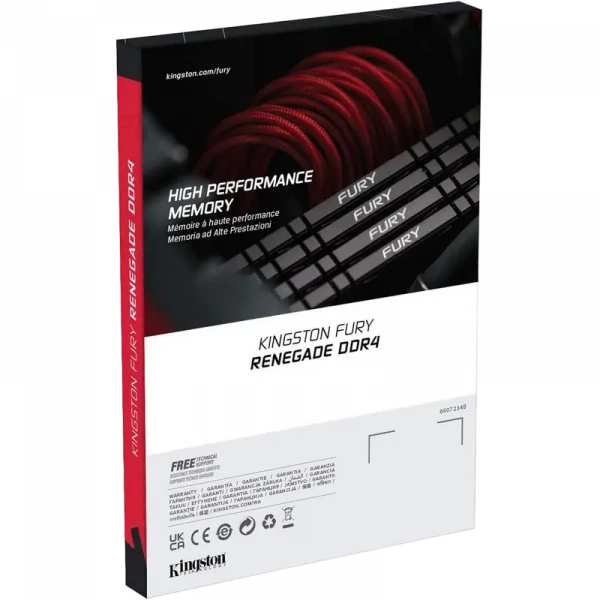 Memorie RAM Kingston FURY Renegade, DDR4 SDRAM, 4000 MHz, 8GB, KF440C19RB/8