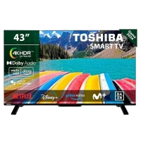43 LED SMART Телевизор Toshiba 43UV2463DG, 3840x2160 4K UHD, VIDAA U OS, Чёрный