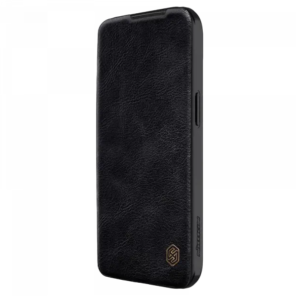 Чехол книжка Nillkin iPhone 15 Pro Max - Qin Pro, Чёрный