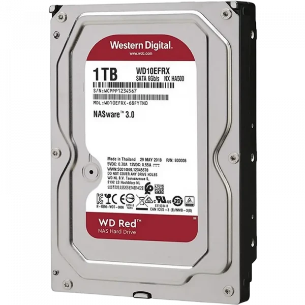 Жесткий диск Western Digital WD Red Plus, 3.5, 1 ТБ &lt,WD10EFRX&gt,