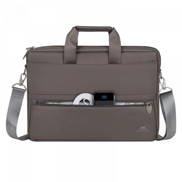 Geantă pentru Laptop Rivacase Tiergarten, 15.6, Poliester, Bej