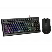 Set Tastatură + Mouse QUMO Pandemonium, Cu fir, Negru