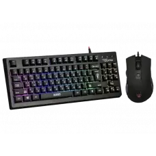Set Tastatură + Mouse QUMO Pandemonium, Cu fir, Negru