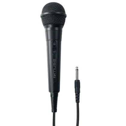 Microfon Karaoke MUSE MC-20 B, Cu fir, Negru
