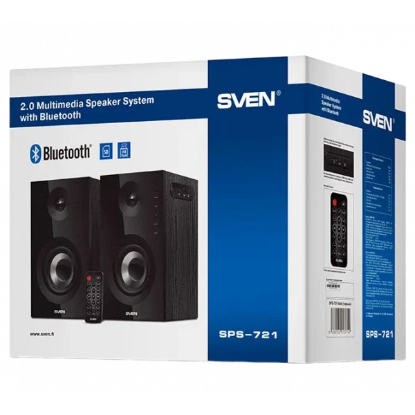 Boxe pentru calculator 2.0 SVEN SPS-721, Negru