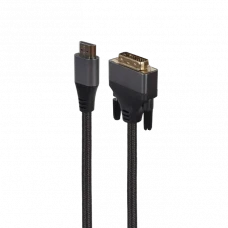 Adaptor Video Cablexpert CC-HDMI-DVI-4K-6, HDMI (M) - DVI-I (M), 1,8m, Negru