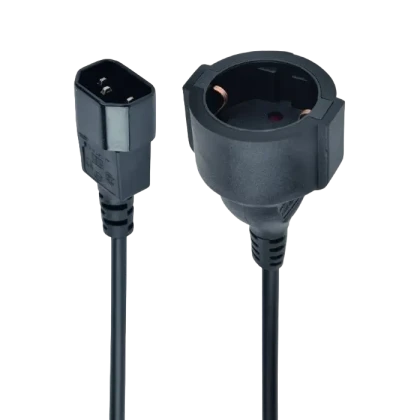 Cablu adaptor de alimentare Cablexpert PC-SFC14M-01, 0,2m, Negru