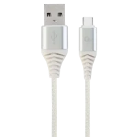Cablu încărcare și sincronizare Cablexpert CC-USB2B-AMCM-2M-BW2, USB Type-A/USB Type-C, 2m, Alb