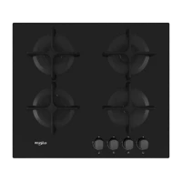 Plită pe gaz Whirlpool GOB 616/NB, Negru