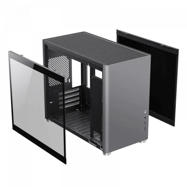 Компьютерный корпус Gamemax SPARK, Mini-Tower, Без блока питания, Серый