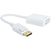 Adaptor Video Cablexpert A-DPM-DVIF-002-W, DisplayPort (M) - DVI-I (F), 0,1m, Alb