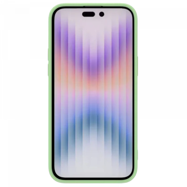 Husă Nillkin iPhone 15 Pro, CamShield Silky Silicone, Mint Green