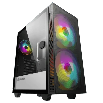 Carcasă PC Gamemax Aero, Midi-Tower, Fără PSU, Negru