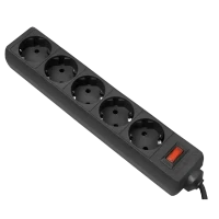 Prelungitor electric Ultra Power UP3-B-15PPB, 5 Prize, 4,5m, Negru