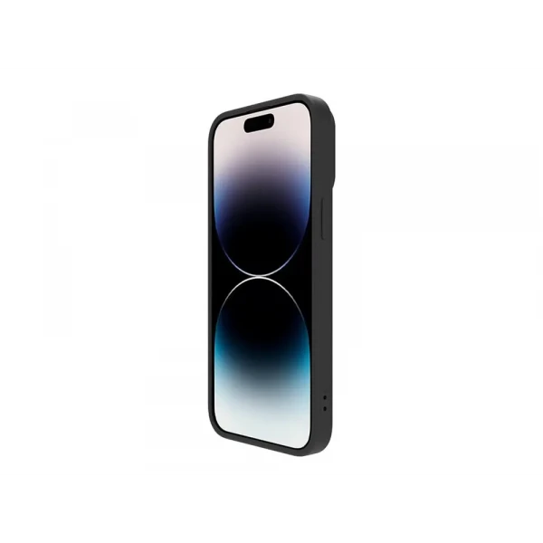 Husă Nillkin iPhone 14 Pro, CamShield Silky Silicone, Negru