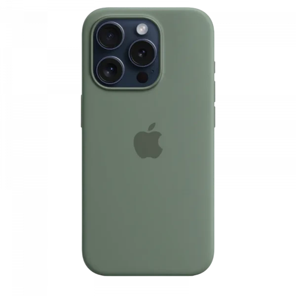 Husă Apple iPhone 15 Pro Silicone Case with MagSafe, Ciprul