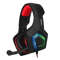 Игровая Гарнитура SVEN AP-U880MV, Проводной аналоговый, Чёрный/Красный