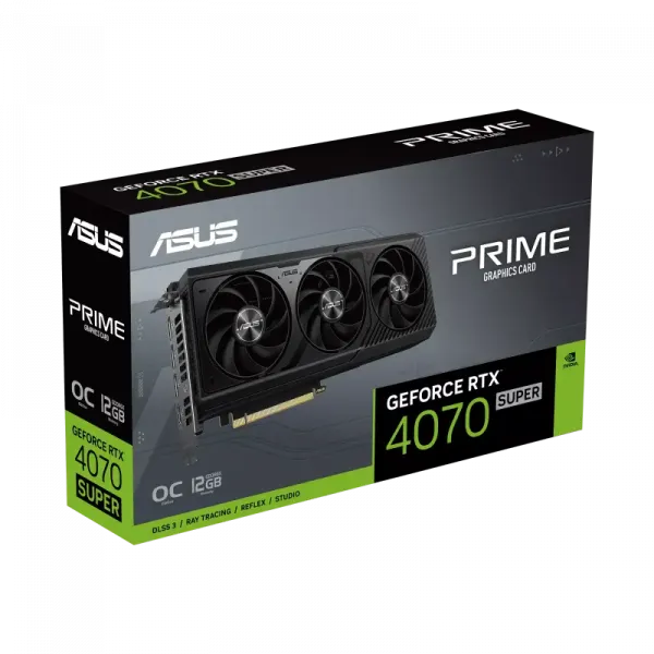 Placă Video ASUS PRIME-RTX4070S-O12G, 12GB GDDR6X 192bit (PRIME-RTX4070S-O12G)