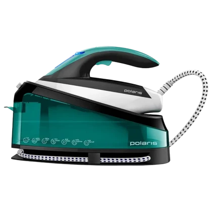 Утюг с парогенератором Polaris PSS7510K, 3000Вт, Зелёный