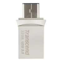 USB Flash накопитель Transcend JetFlash 890, 32Гб, Серебристый