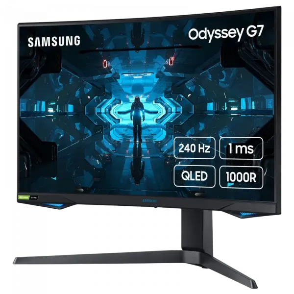 Игровой монитор Samsung C27G75TQSI / 26,9 дюймов / SVA 2560x1440 WQHD / Чёрный