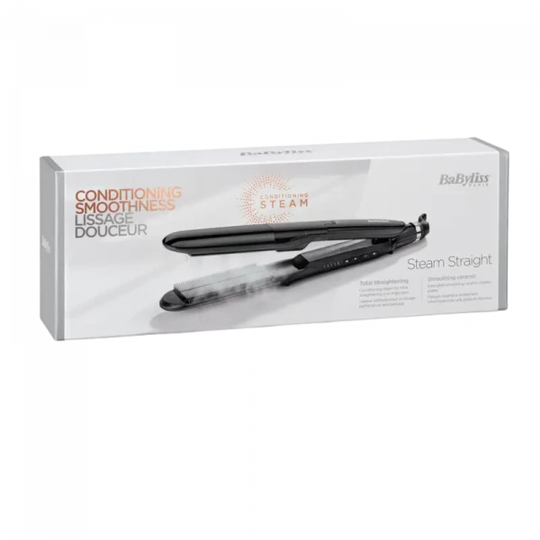 Выпрямитель для волос BaByliss Steam Straight ST492E, Чёрный