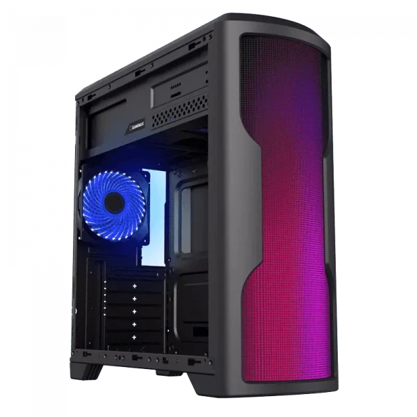 Компьютерный корпус Gamemax G562, Midi-Tower, Без блока питания, Чёрный