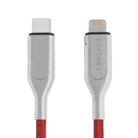 Кабель для зарядки и синхронизации Forever Type-C to Lightning Cable (1.5M), USB Type-C/Lightning, 1,5м, Красный