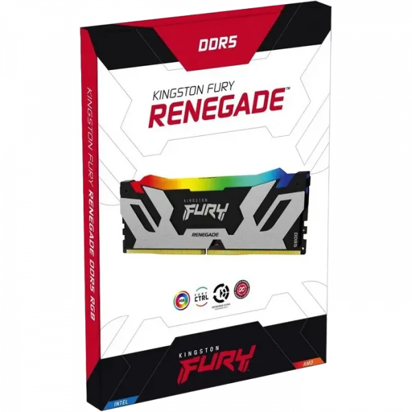 Оперативная память Kingston FURY Renegade RGB, DDR5 SDRAM, 6000 МГц, 16Гб, KF560C32RSA-16