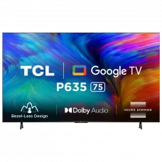 75 LED SMART TV TCL 75P635, 3840x2160 4K UHD, Android TV, Negru