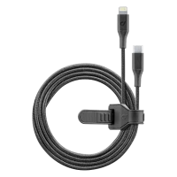 Cablu încărcare și sincronizare Cellularline Satellite MFI, USB Type-C/Lightning, 1m, Negru