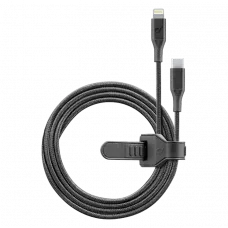 Cablu încărcare și sincronizare Cellularline Satellite MFI, USB Type-C/Lightning, 1m, Negru