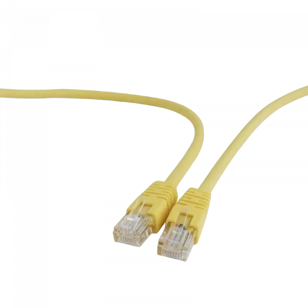 Патч-корд Cablexpert PP12-1.5M/Y, CAT5e UTP, 1,5м, Жёлтый