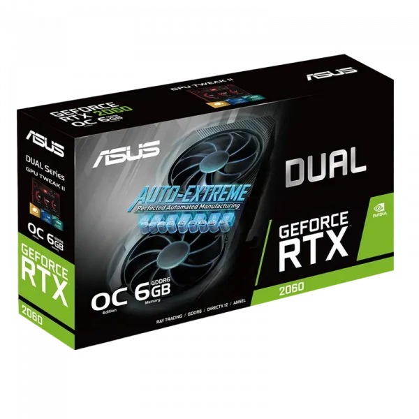 Placă Video ASUS DUAL-RTX2060-O6G-EVO, 6GB GDDR6 192bit