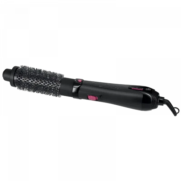 Uscător de păr-perie Rowenta Hot Air Brush CF7812F0, 1200 W, Negru